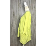 Lulu B Women's Size 1X Lime Green 3/4 Sleeve Tunic‎ Blouse Photo 3