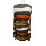 Y2K Bobbie Brooks Rainbow Striped Sweater Dress XL Pockets Boho Photo 2