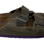 Birkenstock  Arizona Leather Sandals Womens 38 Gray Purple Outdoor Gorpcore Birks Photo 0