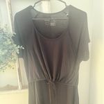 Latched Mama Black Drawstring Tank Nursing Dress Size Large Photo 1