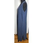 Studio Ease Women’s Vintage Dress Linen‎ blue sleeveless classic 16W Photo 9