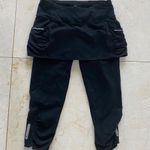 Athleta  Like New Black Capri with Skirt Sz Small Photo 0