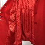 Guess  Wool Blend Red Peacoat Jacket Size S Photo 3