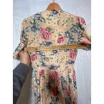 VTG Jane Singer Dress 10 Pink Floral Made in USA NEW Prairie Lace Collar Cottage Photo 6