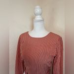 Chriselle X J.O.A Patina Stripe‎ Wrap Top S Orange Photo 7
