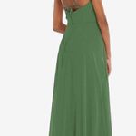 After Six  Scoop Neck Convertible Tie Strap Maxi Dress With Front‎ Slit Size 14 Photo 1