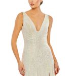 Mac Duggal Starlit Glamour Iridescent Sequin Tiered Ruffle Maxi Gown 12 NEW Photo 2