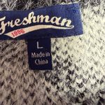Freshman 1996 Leopard Print Fuzzy Sweater Black & White Cropped Long Sleeves L Size L Photo 8