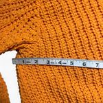H&M Bright Golden Orange Knit Sweater Long Sleeve Crewneck size small Photo 2