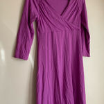 Athleta  Long Sleeve Purple Dress Hooded Knee Length Athletic Casual Women Size S Photo 0