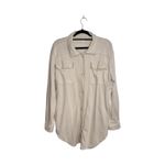 Maurice's North Shore Shacket Solid Cream Oversized Button Down Photo 1