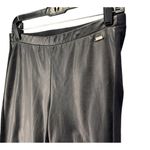 Guess Vintage Leggings Womens S Black Faux Leather PU Stretch Pull On Edgy Chic Photo 2