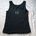 Harley Davidson size large Women's Black Orange Tank Top USA y2k biker moto Photo 7