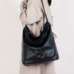 London Fog NWT$88 Collection Laura Large Tote Bag Carryall Off White Butter Soft Photo 11