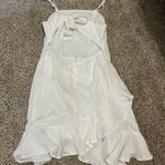 Blue Rain Asymmetrical White Dress Photo 2