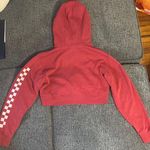 Vans  Red Cropped Hoodie Photo 1