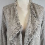 Nic+Zoe fringe mix knit jacket in sugar cookie size 1X Photo 6