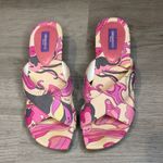 Emilio Pucci Vintage  Vibrant Pink and Cream Sandals sz 37 Photo 1