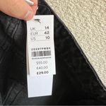 Topshop ‎ Women’s NWT Black Raw Hem Mini Jean Skirt Size 10 Photo 4