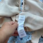 TALULAH LA MAISON  Infatuation Floral Lace Mini Dress Blue Tan Small Photo 13