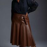 Anthropologie By  Cutwork Peasant Blouse PLUS 2X Black long sleeve Photo 0