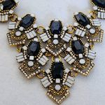 Vintage Vibes Gold and Black Statement Necklace and Earrings Set Photo 3