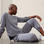 Athleta  Seasoft Crewneck Sweatshirt Coastline Blue Size Medium Photo 0