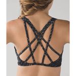 Lululemon Free To Be Tranquil Bra Iridescent Multi Black Size 10 Athleisure Yoga Photo 2