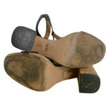 Coach  Size 8 Block Cork Heel Open Toe Strappy Black Photo 7