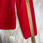 Spense Blazer Suit Coat Pleated RUFFLE Floral ROSETTE RED Felt Jacket Size L Size L Photo 6