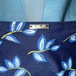 Anne cole  Women's Blue Floral Halter Tankini Top Size L Photo 3