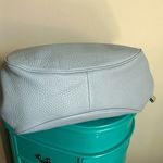 Michael Kors  Large Pebbled Leather Dalia Dusty Blue Tote Shoulder Bag Photo 4