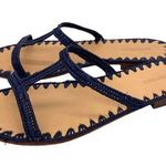 Carrie Forbes Iris Woven Raffia Slide Sandals Size 5 Photo 5