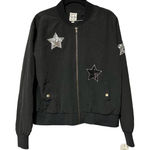 Hippie Rose NWT  Black jacket with Sequin Stars‎ size XL Photo 0