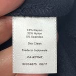 Talbots  Ponte Knit Fit & Flare Dress Size 14 Navy Blue Career Classic Stretch Photo 6