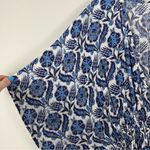 Rujuta Sheth x Anthropologie Marie White Blue Lotus Maxi Kaftan Dress Photo 4