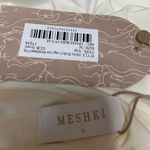 Meshki NEW  Hailey White Sleeveless Ruched Sides Cami Camisole Crop Tank Top Sz M Photo 2