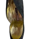 Walter Steiger Navy black Polka dots heel pump sz 7.5 B Handmade In Italy VTG Blue Photo 10