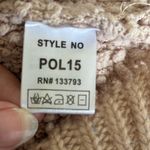 POL  oversized teddy texture tan hoodie size M 65% cotton Photo 2