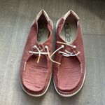 Hey Dude  Women's Red Wendy Corduroy Casual Slip On Shoes Sneakers Sz 9 Photo 1