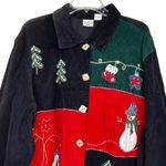 Vintage Carolina Colours Woman Corduroy Holiday‎ Christmas Jacket Blue Size undefined Photo 1