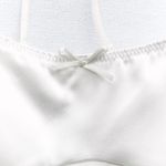 ZARA dress maxi white lingerie inspired satin effect wedding party Photo 8