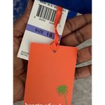 Hearts Of Palm Womens Sheer Blue Leopard Print Button Photo 4