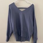 Hippie Rose  Size Large Blue Backless Sweater Photo 0