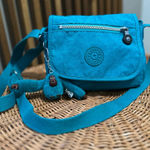 Kipling  Sabian Mini Teal Crossbody Bag Small Purse Ashley Keychain Photo 0