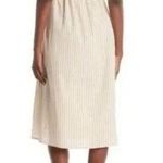 Line and Dot Ryline Dress Size Small Yellow Stripe Yellow/Tan Ruffle Tie Waist NWT Photo 1