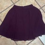 City Triangles Deep Purple A-Line flowy lined Skirt Photo 0