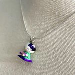 Hello Kitty  Pendant Necklace - Purple and White Photo 0