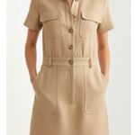 Sézane  Oanelle Dress, Light Beige, FR36/US4 Photo 3