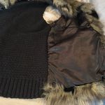 Macy's Inc faux fur vest with knit back pockets warm fun nwot $98 Macy’s Medium M Photo 2